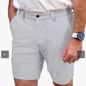 Pair of Two US Polo Shorts Mens White and Blue Size W32